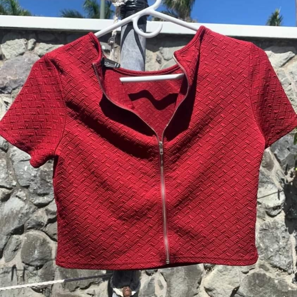 Maroon Crop top